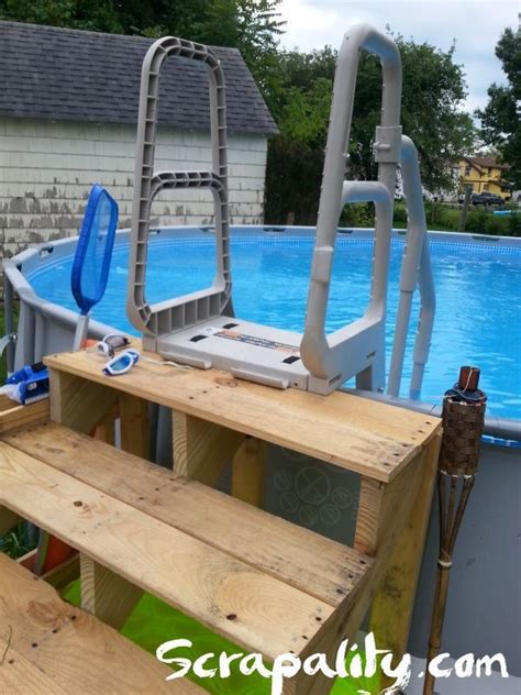NEW STRONG & STURDY POOL LADDER STEPS for ABOVE GROUND SWIMMING POOLS w