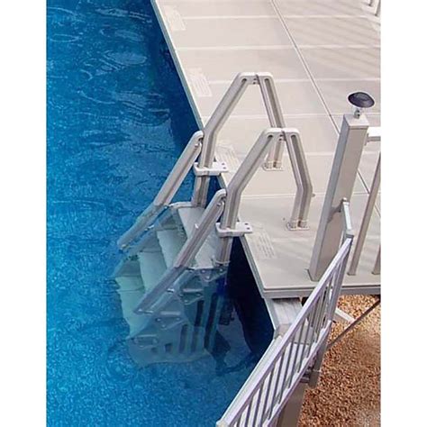 Vinyl Works Adjustable 24 Inch InPool Step Ladder for Above Ground