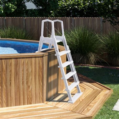 Deluxe HeavyDuty InPool Ladder NE1175 Confer 6000B All White