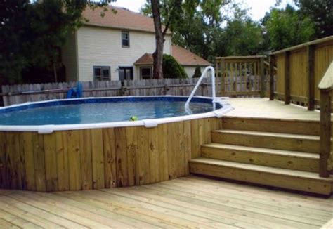 25 Cheap Above Ground Pool Deck Ideas On a Budget Inexpensive Pool