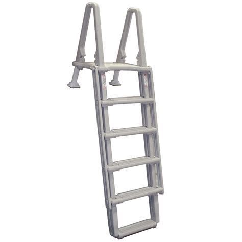 Confer Sturdy Adjustable Above Ground Swimming Pool Ladder 4856" (Open
