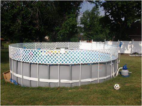 Diy Above Ground Pool Fence Ideas / Home Elements And Style Above