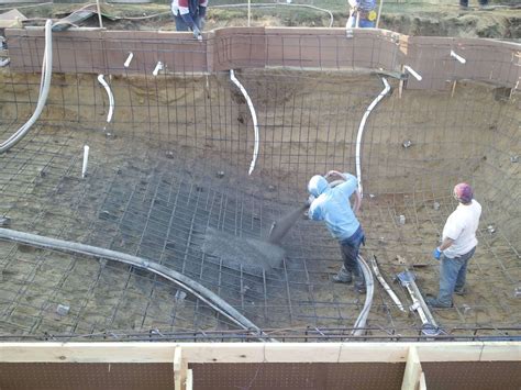 Building a Swimming Pool (Step 4) Spraying the Gunite Happy Haute