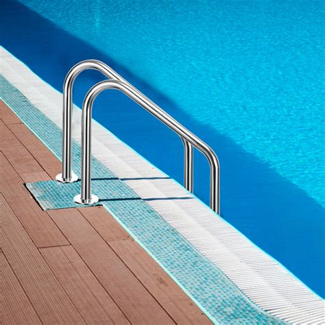 Gymax 3 Step Stainless Steel Swimming Pool Ladder for In Ground Pool w