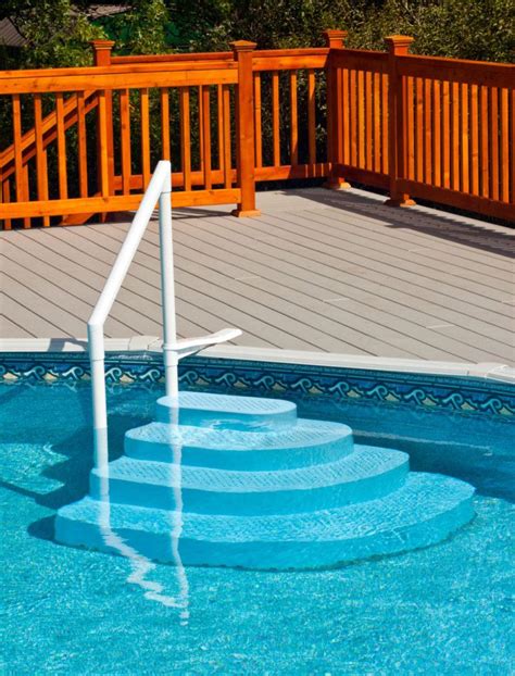 Blue Wedding Cake Step (SOLD OUT) Above ground pool steps, Backyard
