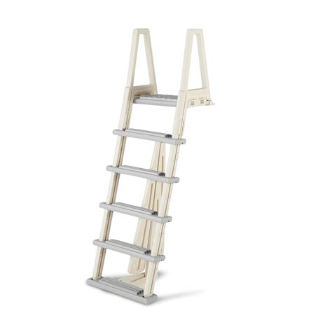 Confer HeavyDuty AboveGround Swimming Pool Ladder 4656 Inches, Gray