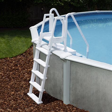 Deluxe Above Ground Swimming Pool Ladder NonSlip Large Adjustable