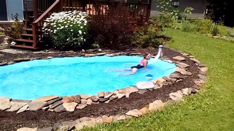 homemade swimming pool step by step in 3 weeks YouTube