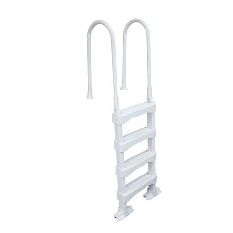Vinyl Works SnapLock 60in Polyethylene Pool Deck Ladder with Hand