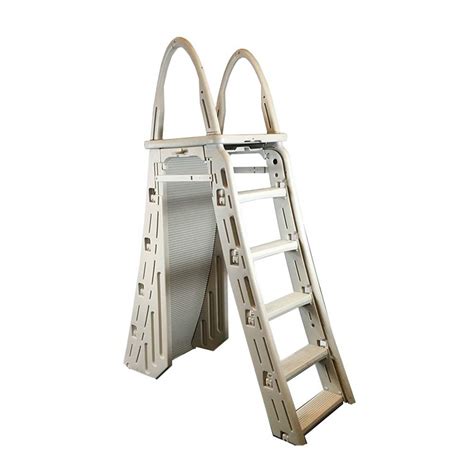 Above ground pool ladder.. with locking stairs.. holds up to 300lb