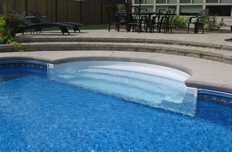 Roman Shape Pool Steps UV Pools