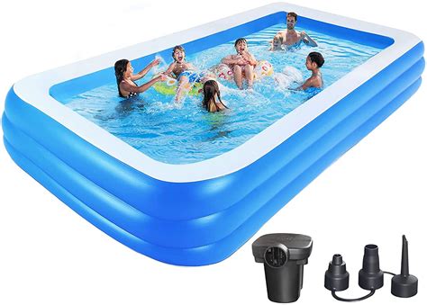 JANSION Children's Swimming Pool Blow Up Pool for Family Kids Backyard