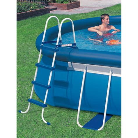 Intex 28077E Deluxe Pool Ladder with Removable Steps for 52 Inch Depth