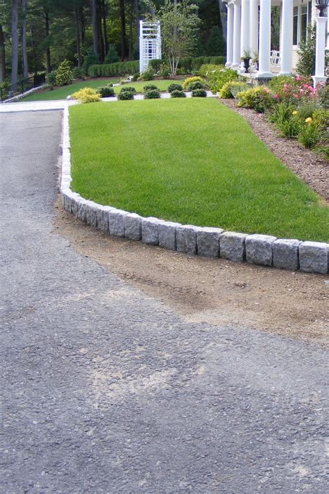 Driveway Edging for Curb Appeal Driveway edging, Driveway landscaping