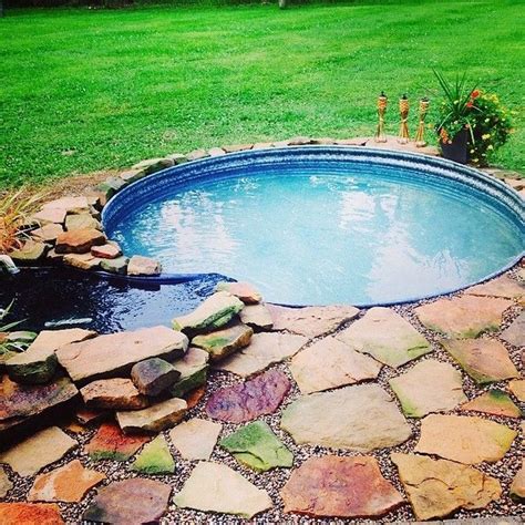 32 Clever Stock Tank Pool Designs and Ideas Stock tank swimming pool