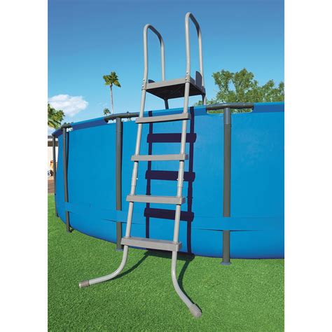 Intex DoubleSided Steel Pool Ladder for 52Inch Above Ground Pools
