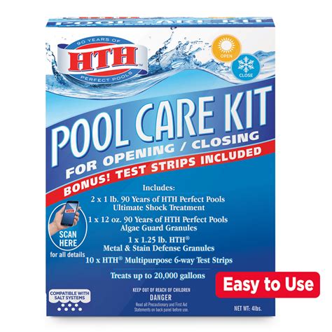to hth® pool and spa care supplies. Our 4step pool care and 3