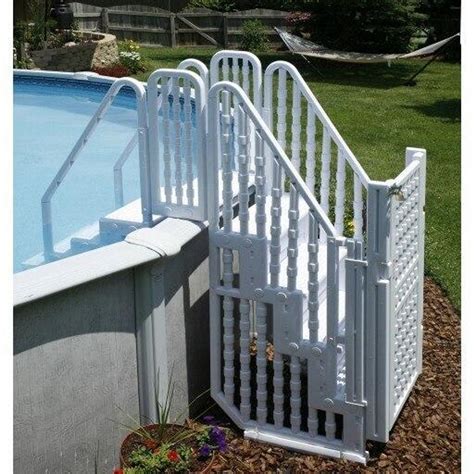 XtremepowerUS 32 Inch Safety Step Above Ground Swimming Pool Ladder /W