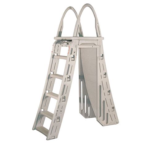 HeavyDuty AFrame FlipUp Ladder for Above Ground Pools