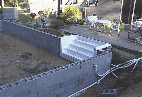 DIY above ground pool stairs Backyard pool landscaping, Above ground