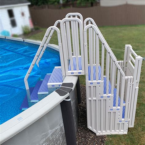 Confer Double Staircase Above Ground Pool Entry System with