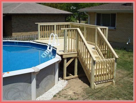 Diy Cheap Above Ground Pool Deck DIY Craft