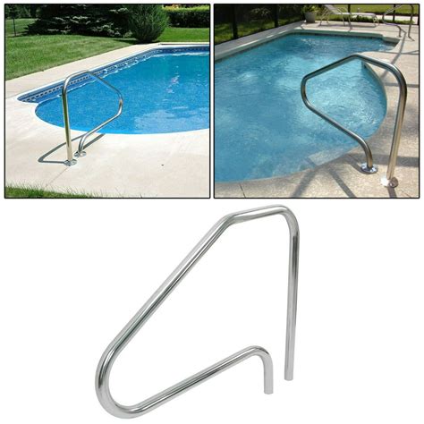 Aqua EZ 52in Plastic Dropin Pool Steps Hand Rail at