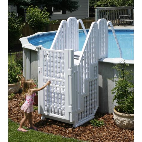 Easy Pool Step Entry System w/ Gate Blue Wave Products