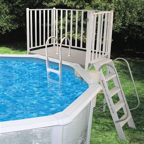 Heritage Aluminum Free Standing Pool Deck • Bulbs Ideas
