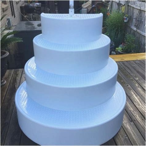 Diy Wedding Cake Pool Steps Above Ground Pool Steps For Sale Raised