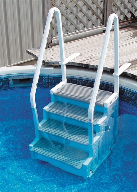 STRONG & STURDY POOL LADDER STEPS for ABOVE GROUND SWIMMING POOLS w