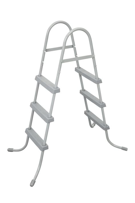 Bestway 52 In SteelPool Ladder w/ NoSlip 9x36Inch Vinyl Pool Ladder