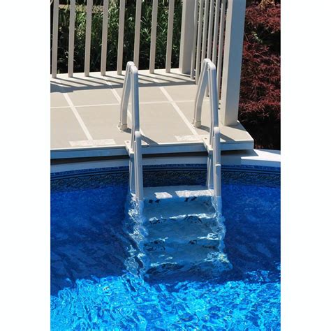 Vinyl Works IN Deluxe 32 Inch Adjustable Step Above Ground Pool Ladder