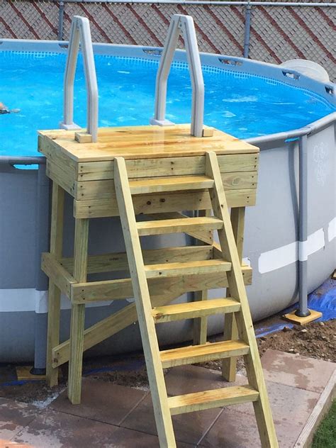 Vinyl Works SlideLock AFrame Above Ground Pool Ladder