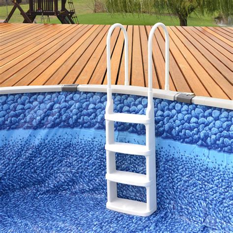 Main Access Pro Series Above Ground Pool Deck Ladder Pool Ladders