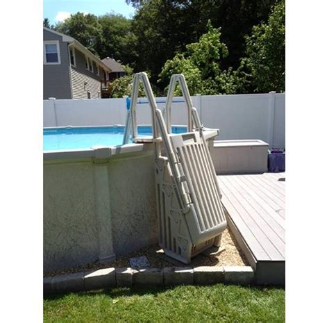Above Ground Vinyl Works Neptune AFrame Pool Ladder Saanich, Victoria