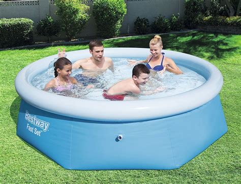 Bestway 14ft x 14ft x 33in Round AboveGround Pool in the Above